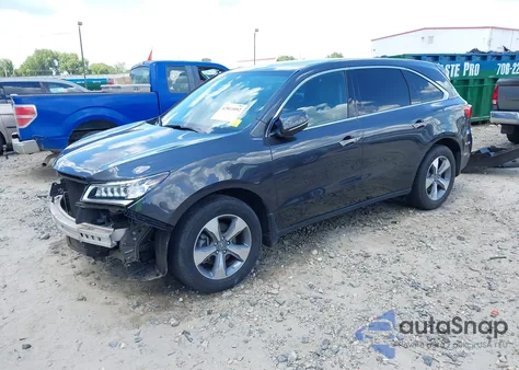 2014 Acura Mdx from USA, damaged, VIN 5FRYD3H29EB020060